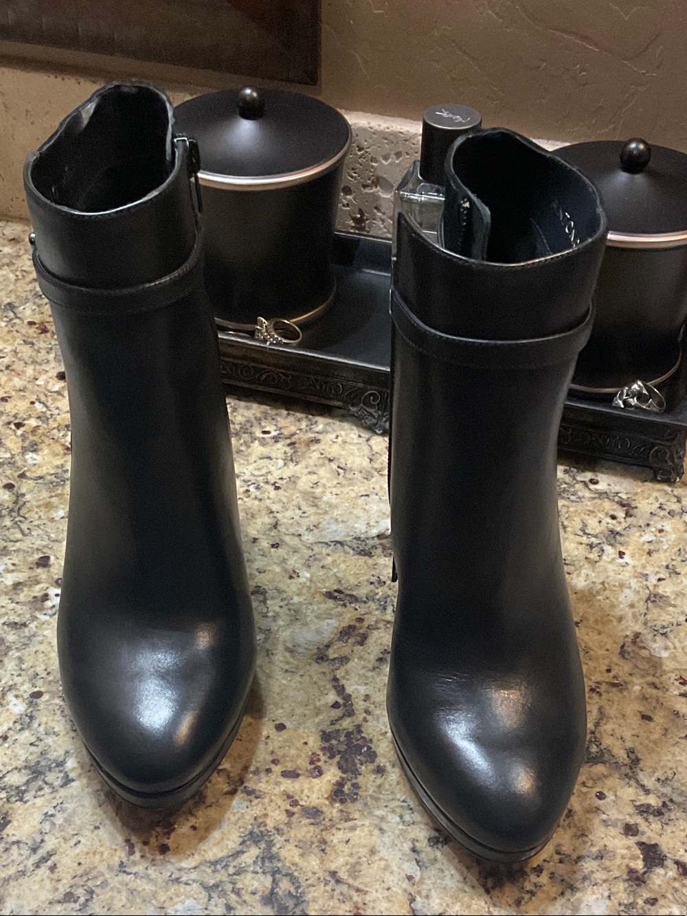 Women's Black Ankle Boots - Sleek Leather Style